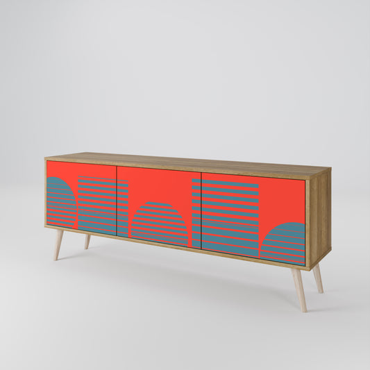 RISING GEOMETRY STARS 3-Door TV Cabinet