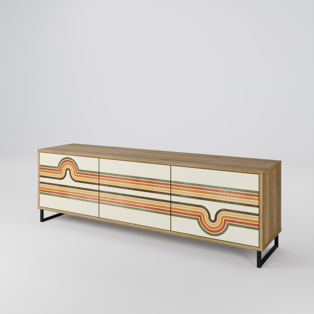 EXCEPTIONAL STREAM 3-Door TV Cabinet