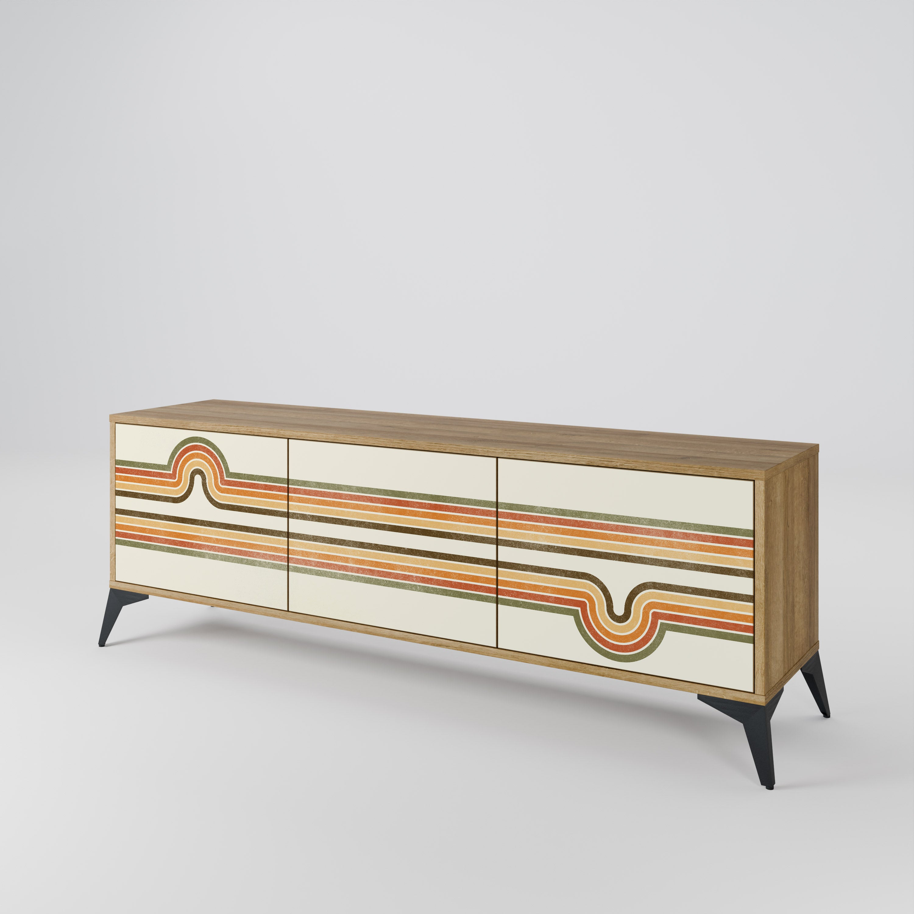 EXCEPTIONAL STREAM 3-Door TV Cabinet