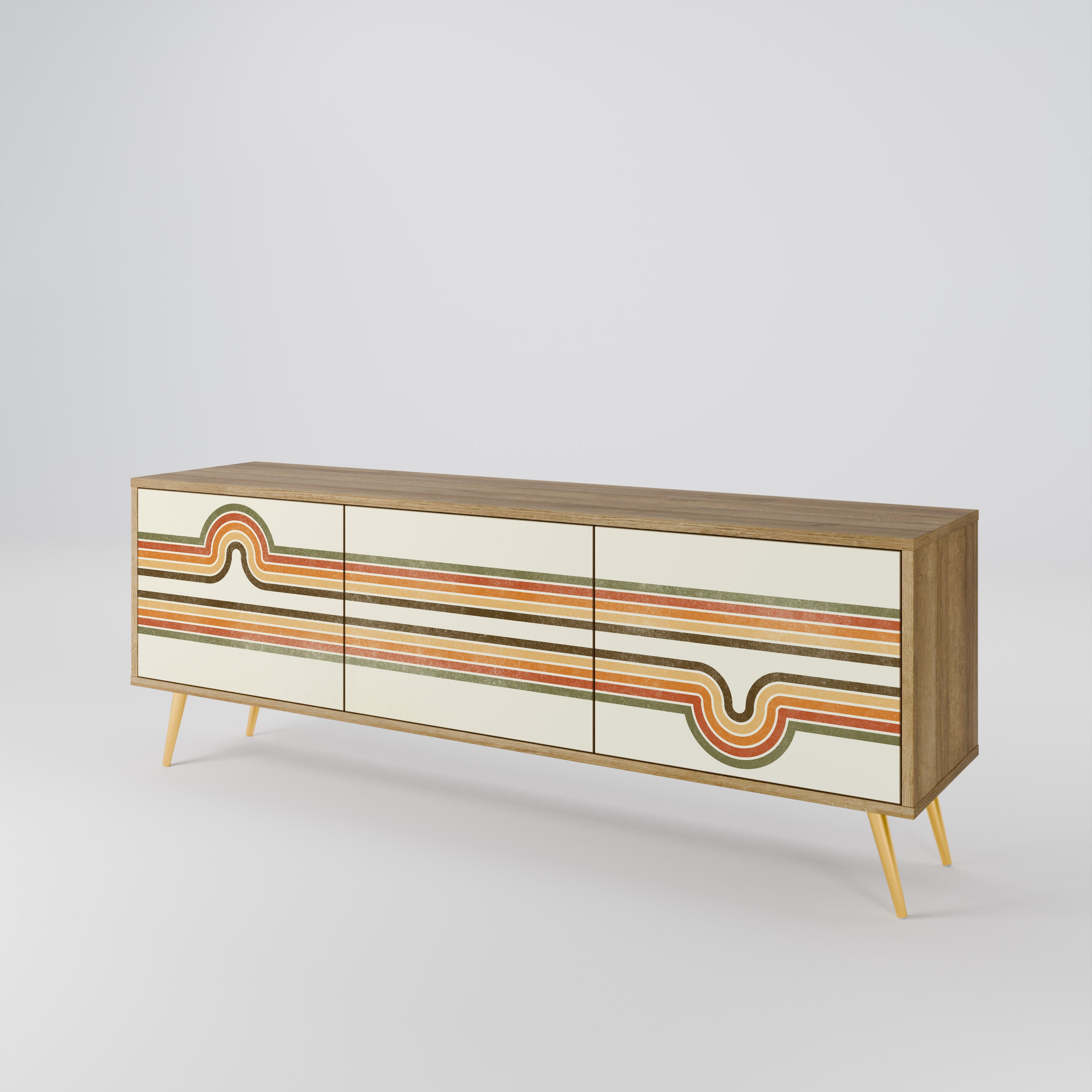 EXCEPTIONAL STREAM 3-Door TV Cabinet