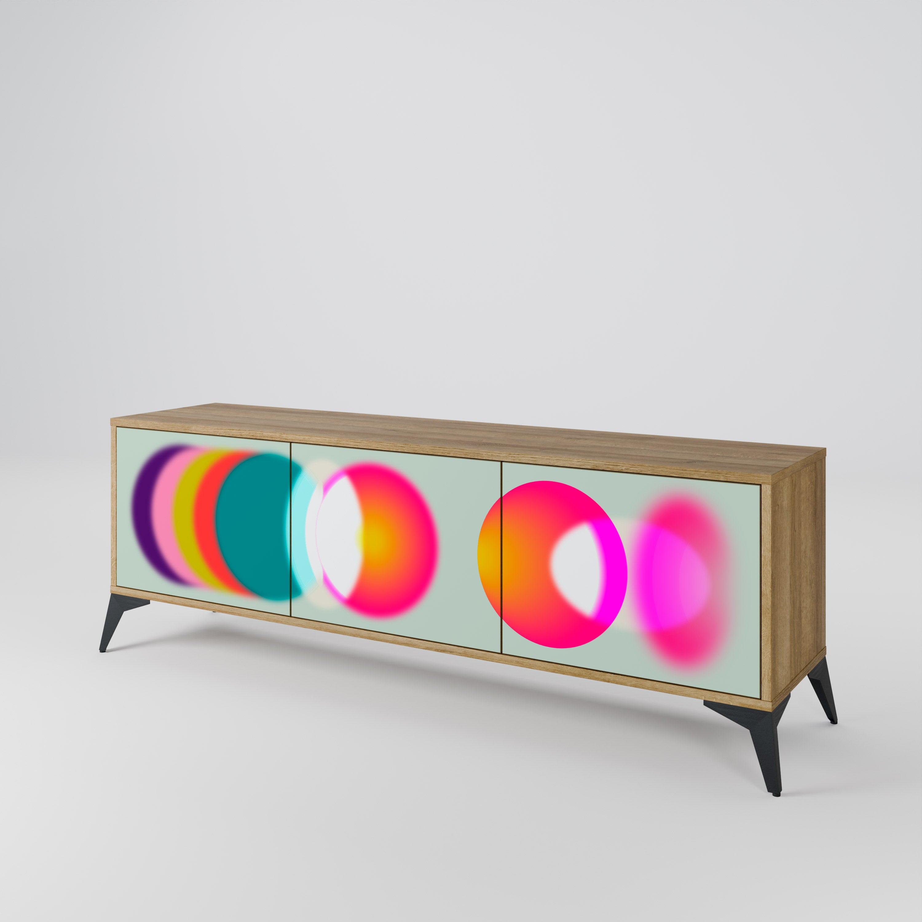 SYMPHONY OF COLORS 3-Door TV Cabinet