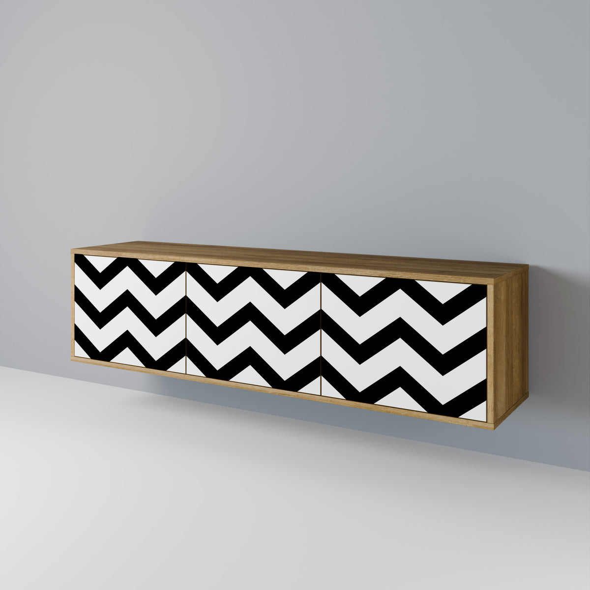 CLASSIC ZIG ZAG Έπιπλο τηλεόρασης 3-θυρών