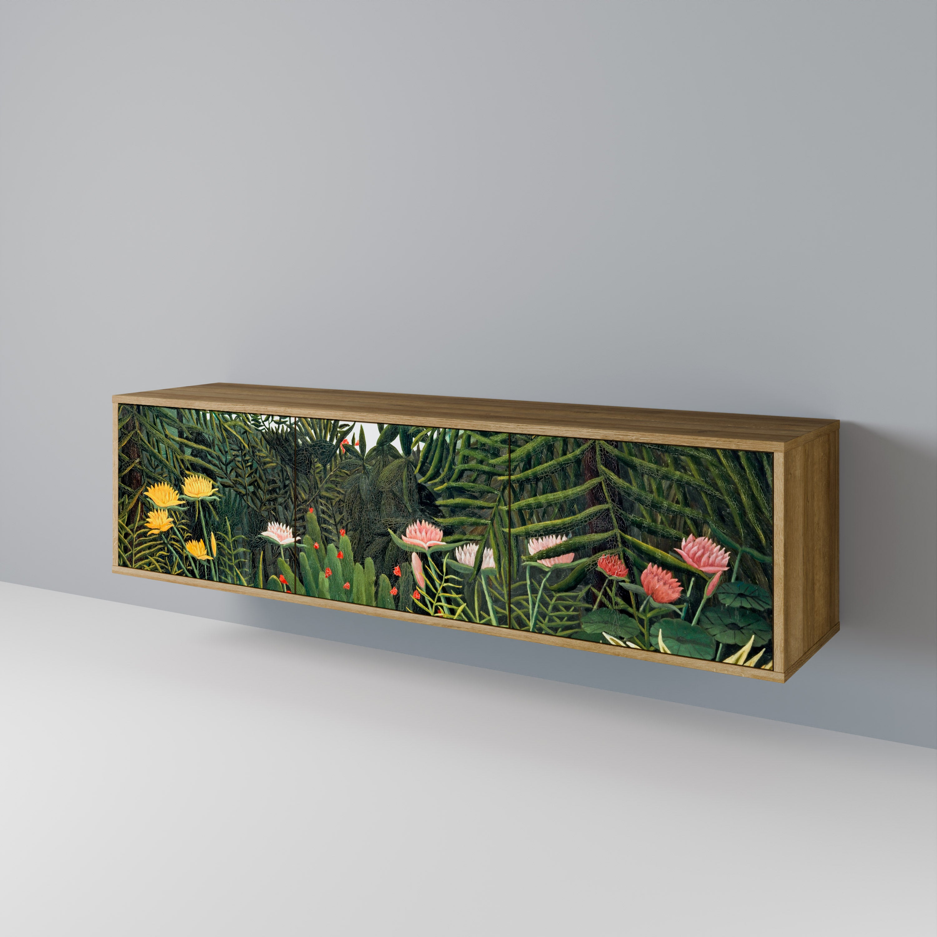 VIRGIN FOREST WITH SUNSET 3-Door TV Cabinet