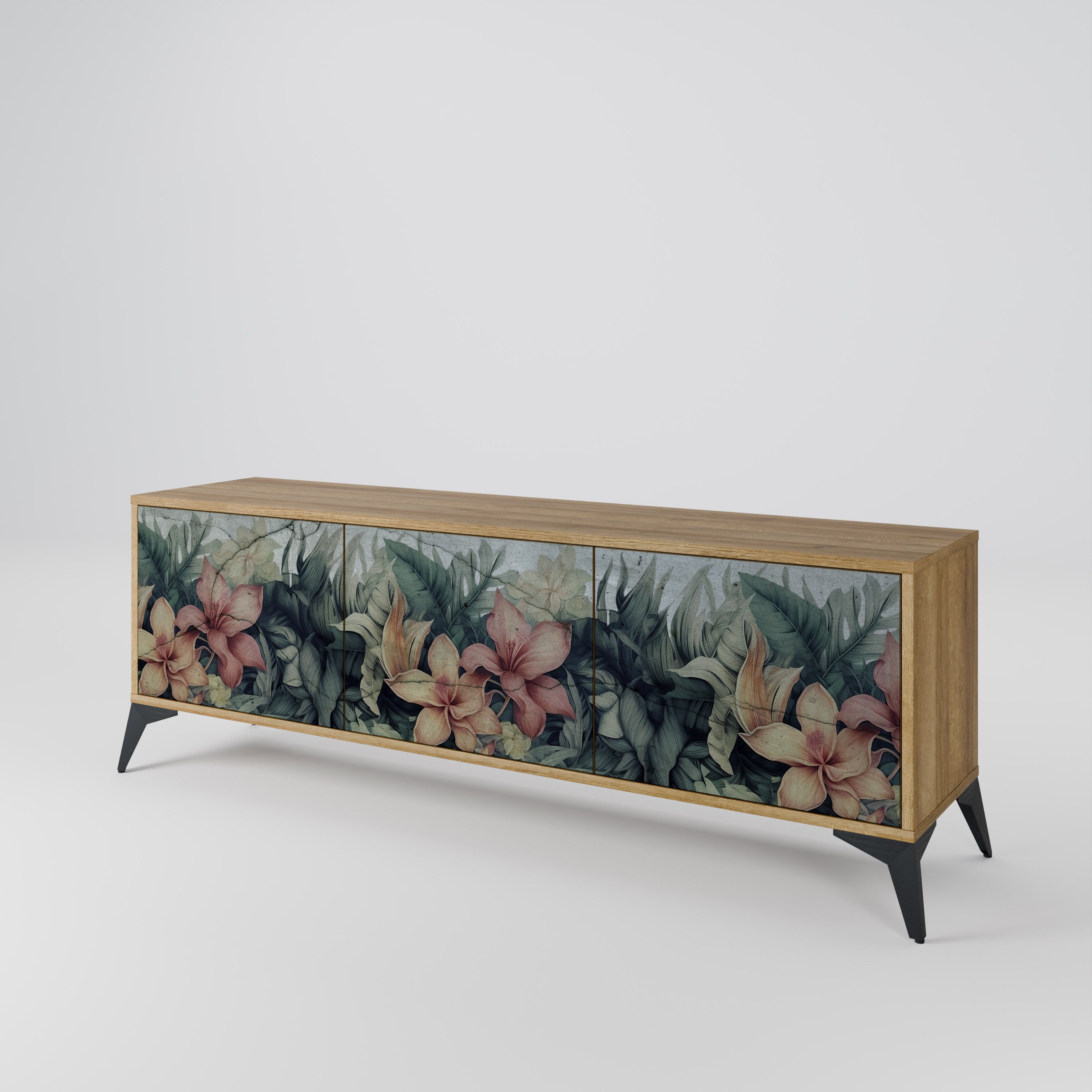 HEAVENLY BLOOM 3-Door TV Cabinet