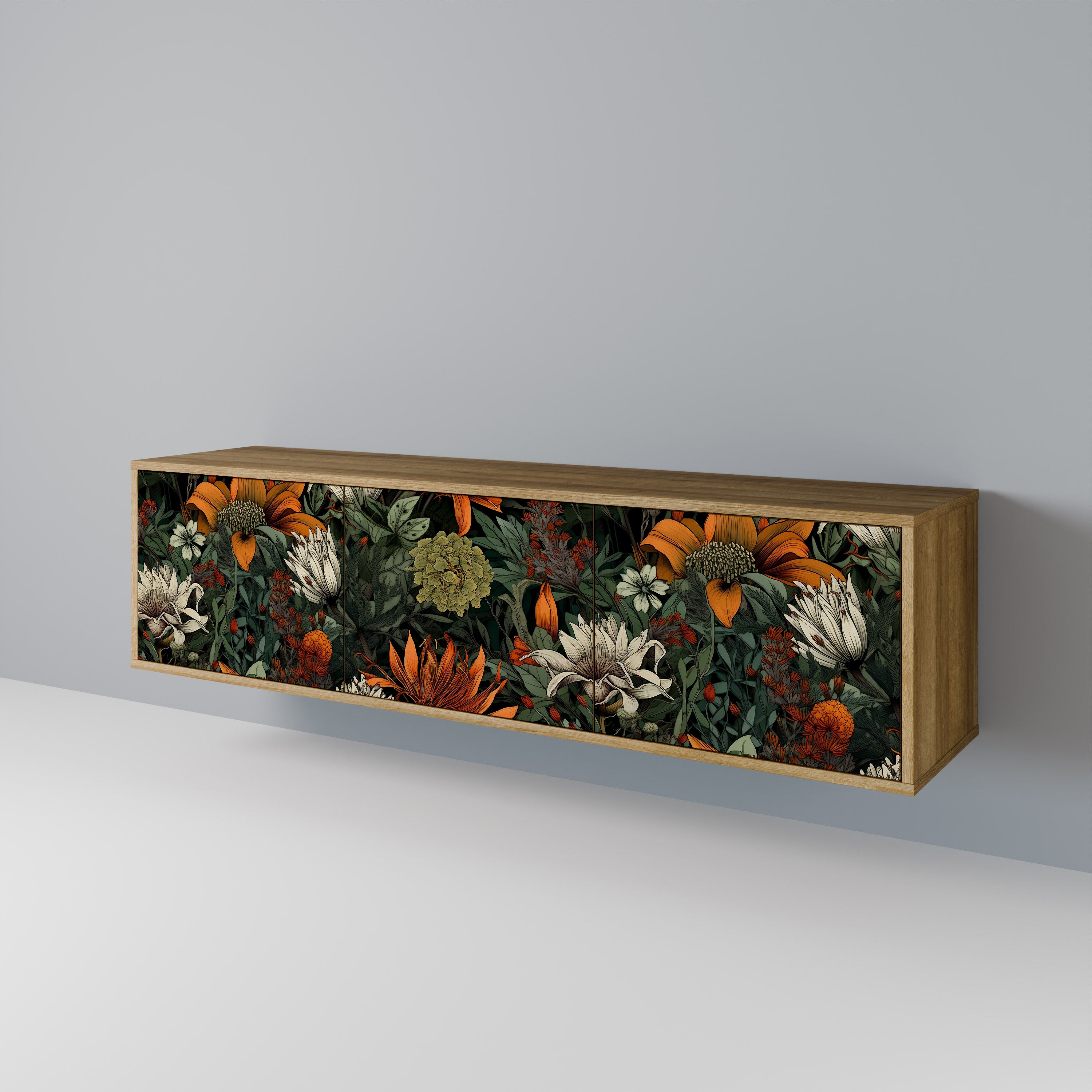 MIDNIGHT SPROUT 3-Door TV Cabinet