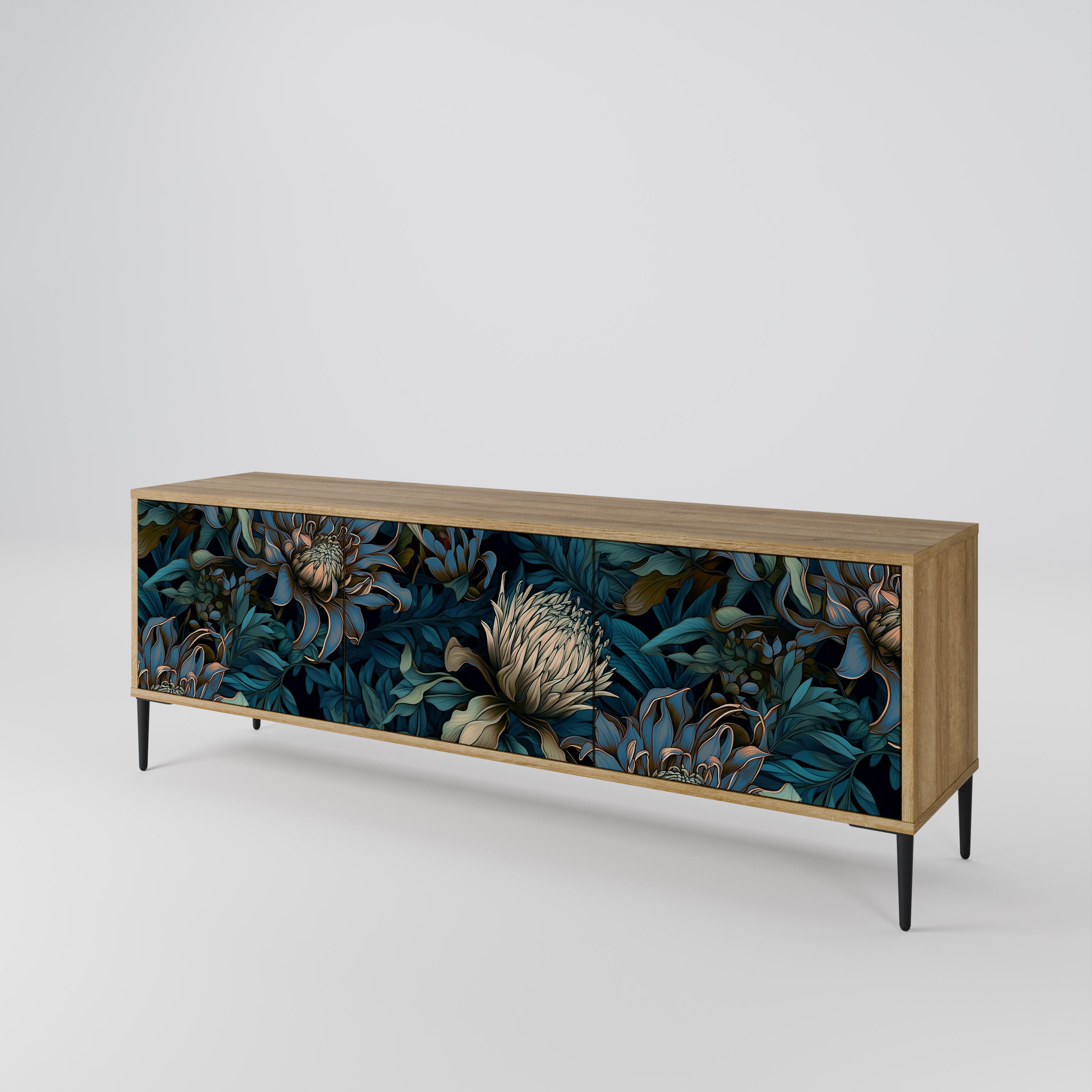TWILIGHT BLOOM 3-Door TV Cabinet