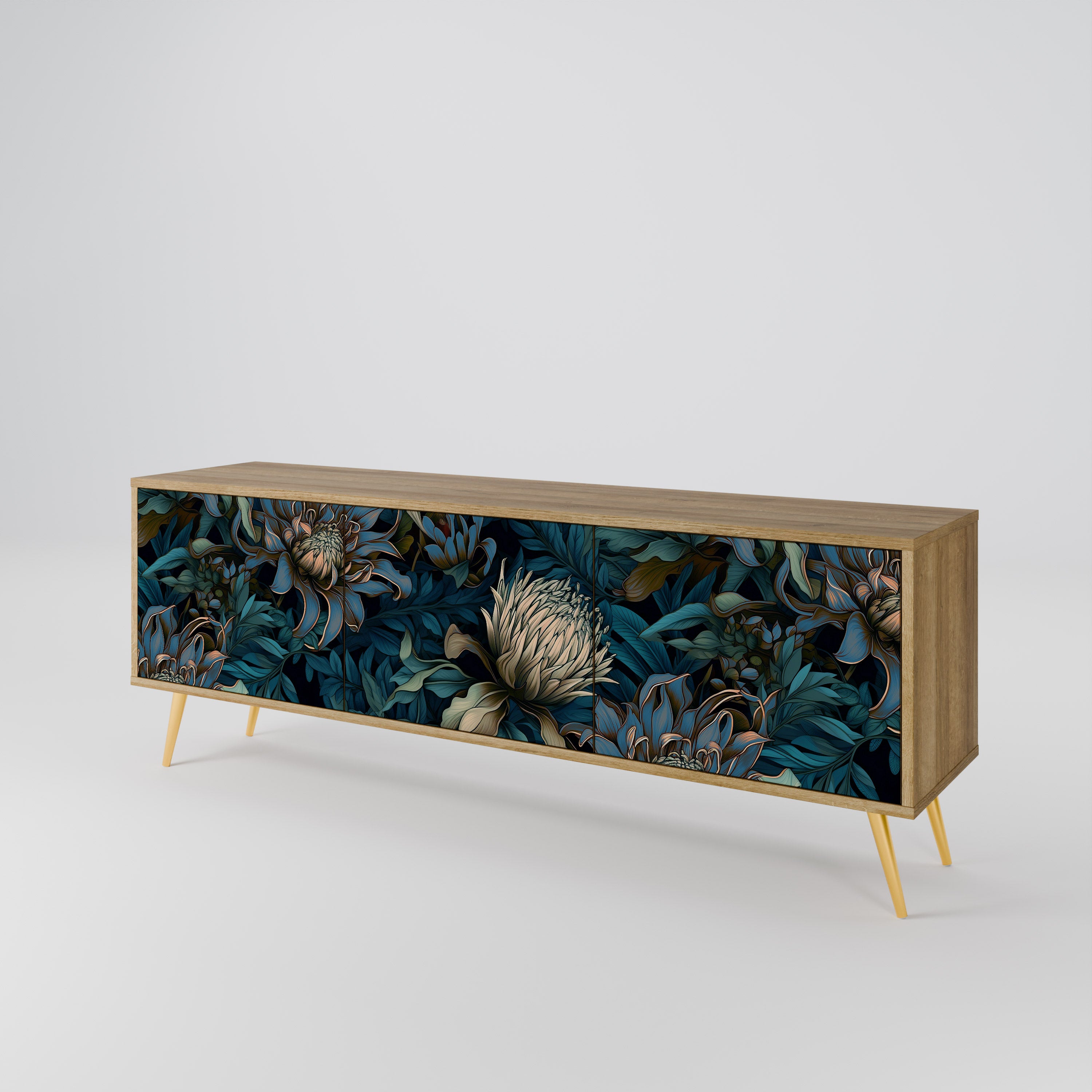 TWILIGHT BLOOM 3-Door TV Cabinet
