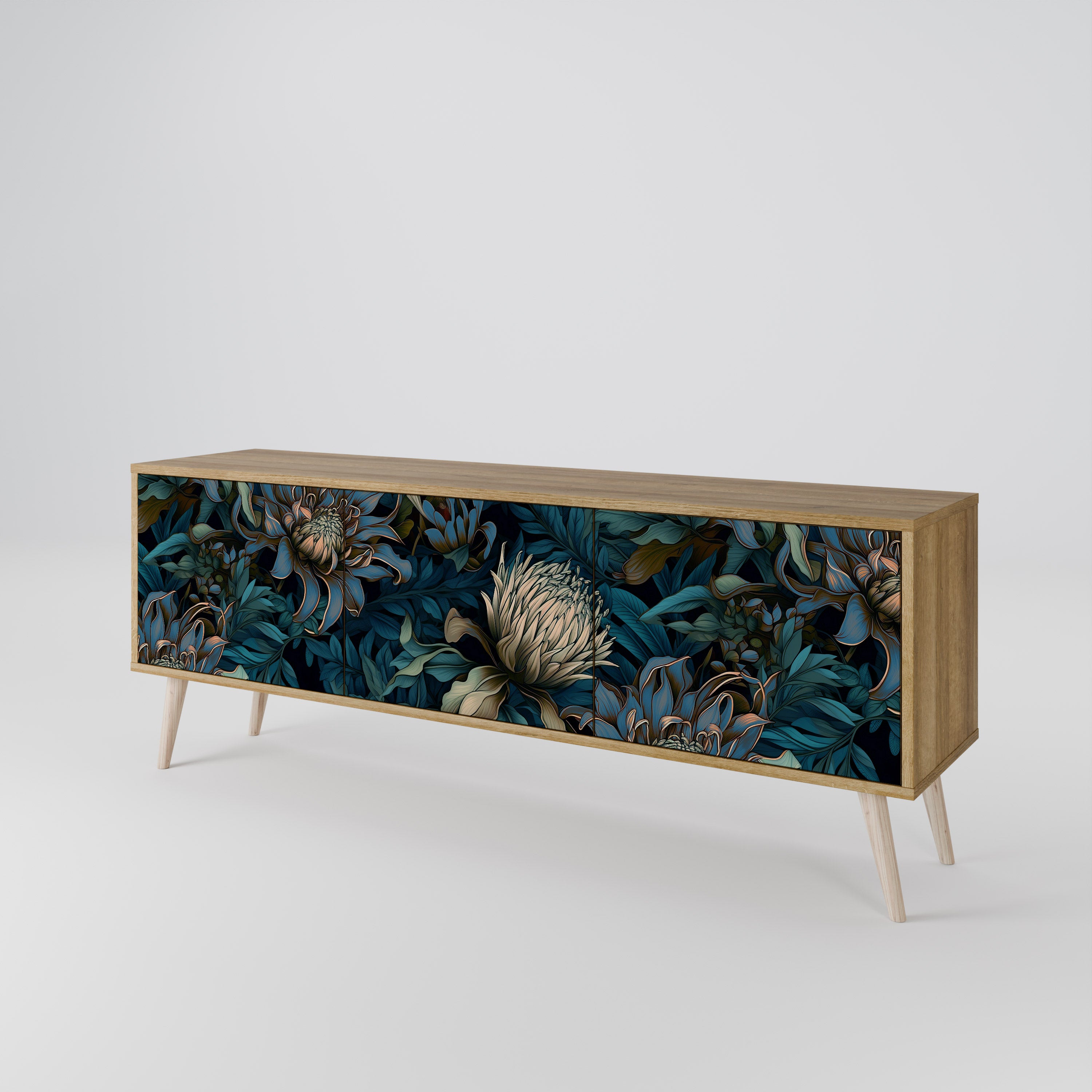 TWILIGHT BLOOM 3-Door TV Cabinet