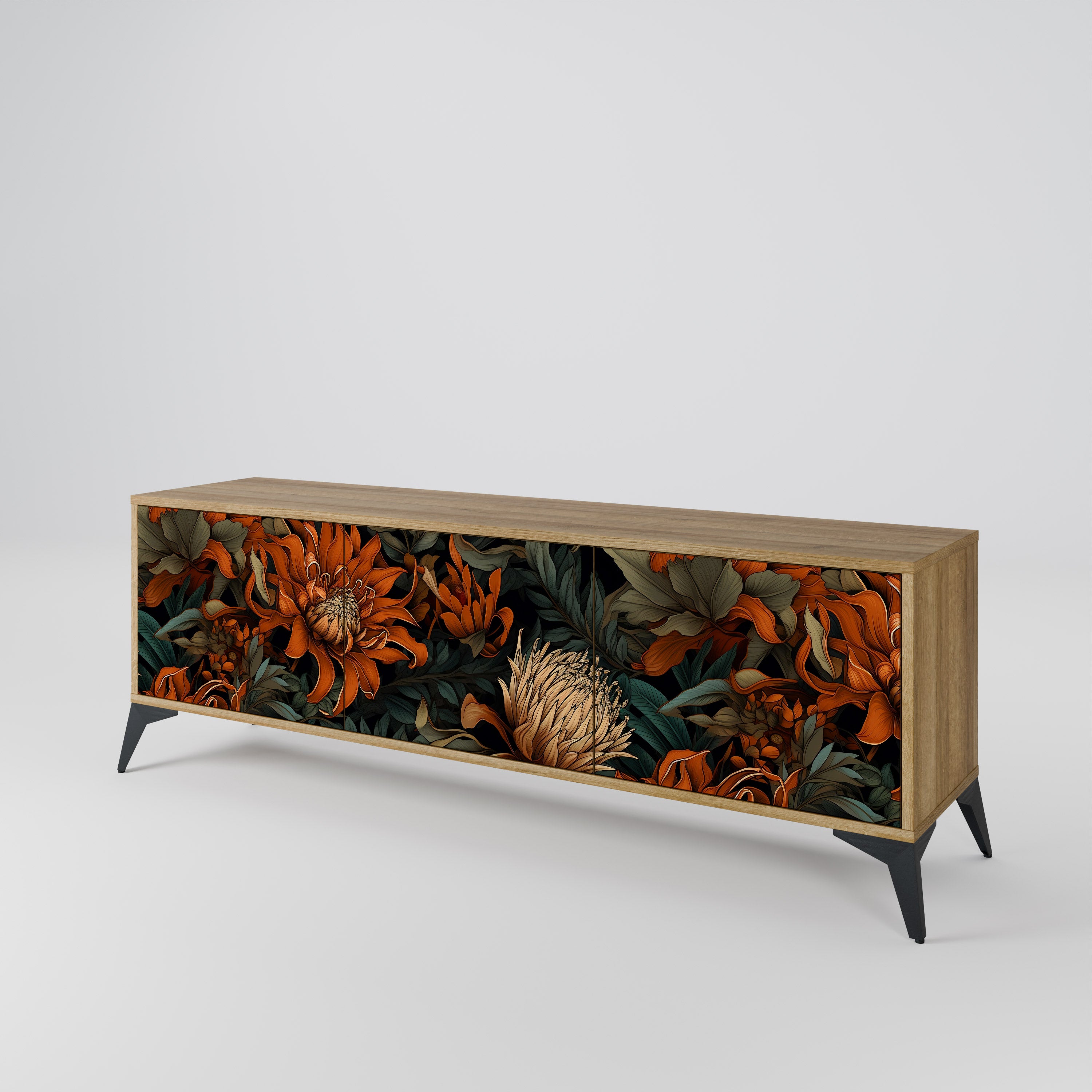 DAWN BLOOM 3-Door TV Cabinet