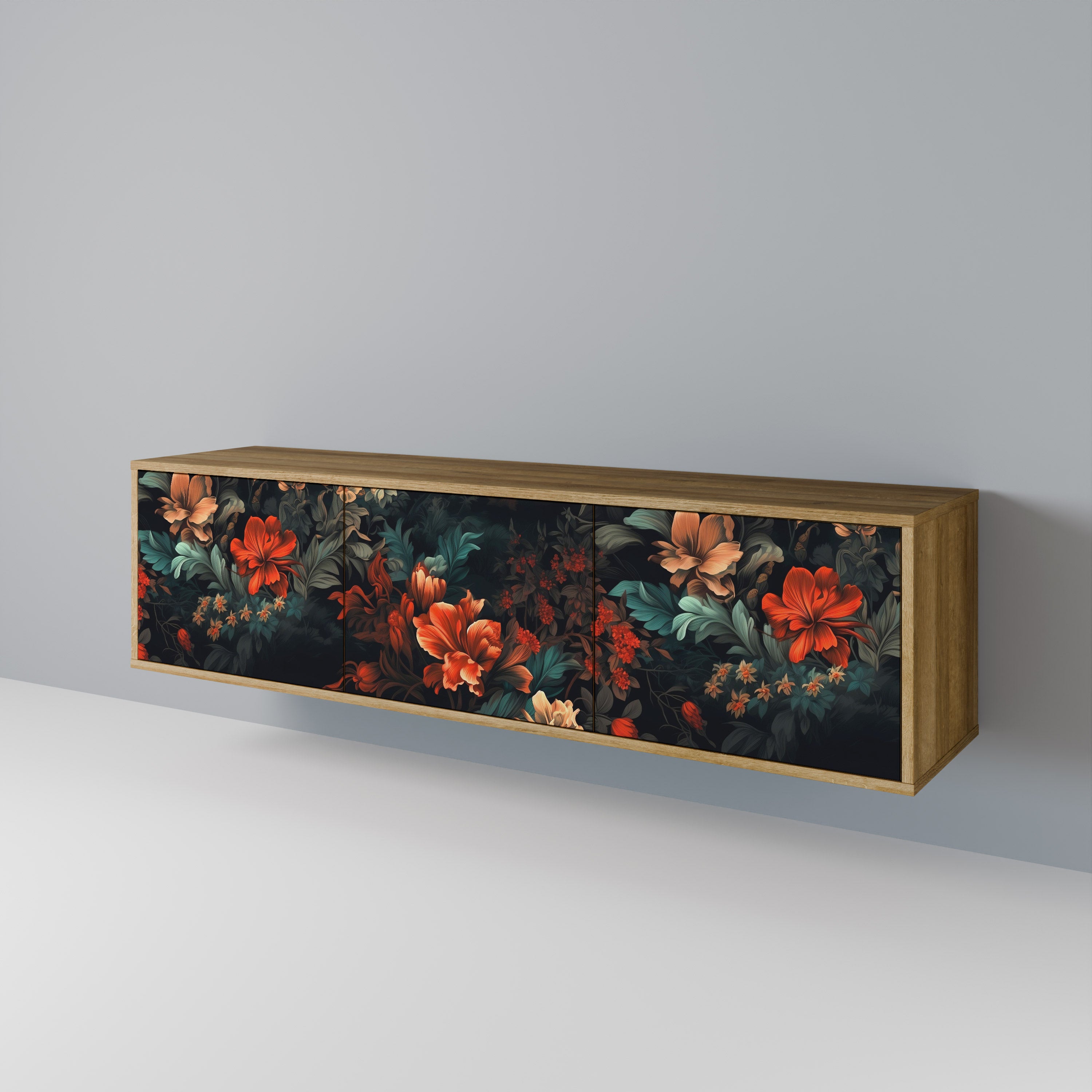 IMAGINARY BLOSSOM 3-Door TV Cabinet