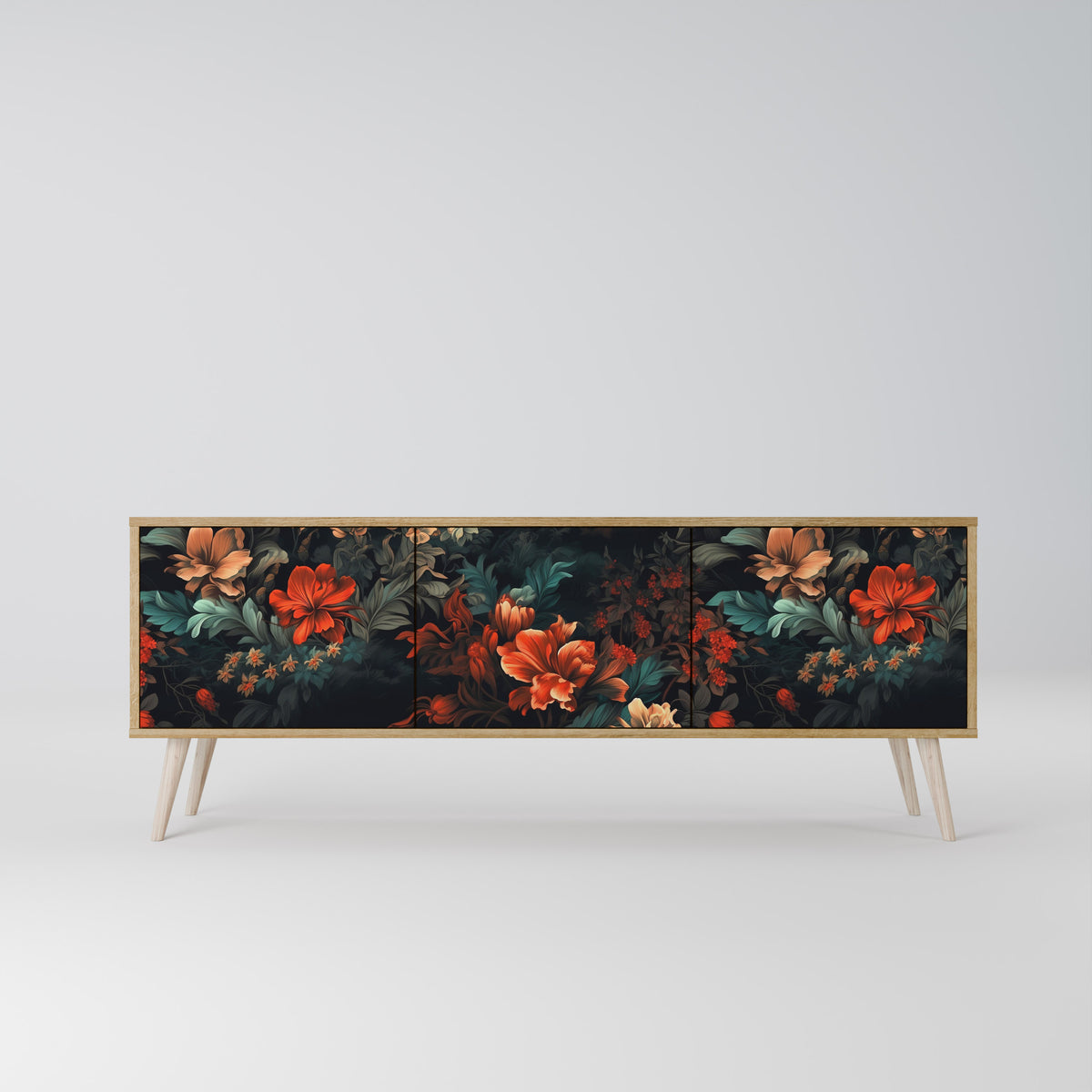 IMAGINARY BLOSSOM 3-Door TV Cabinet