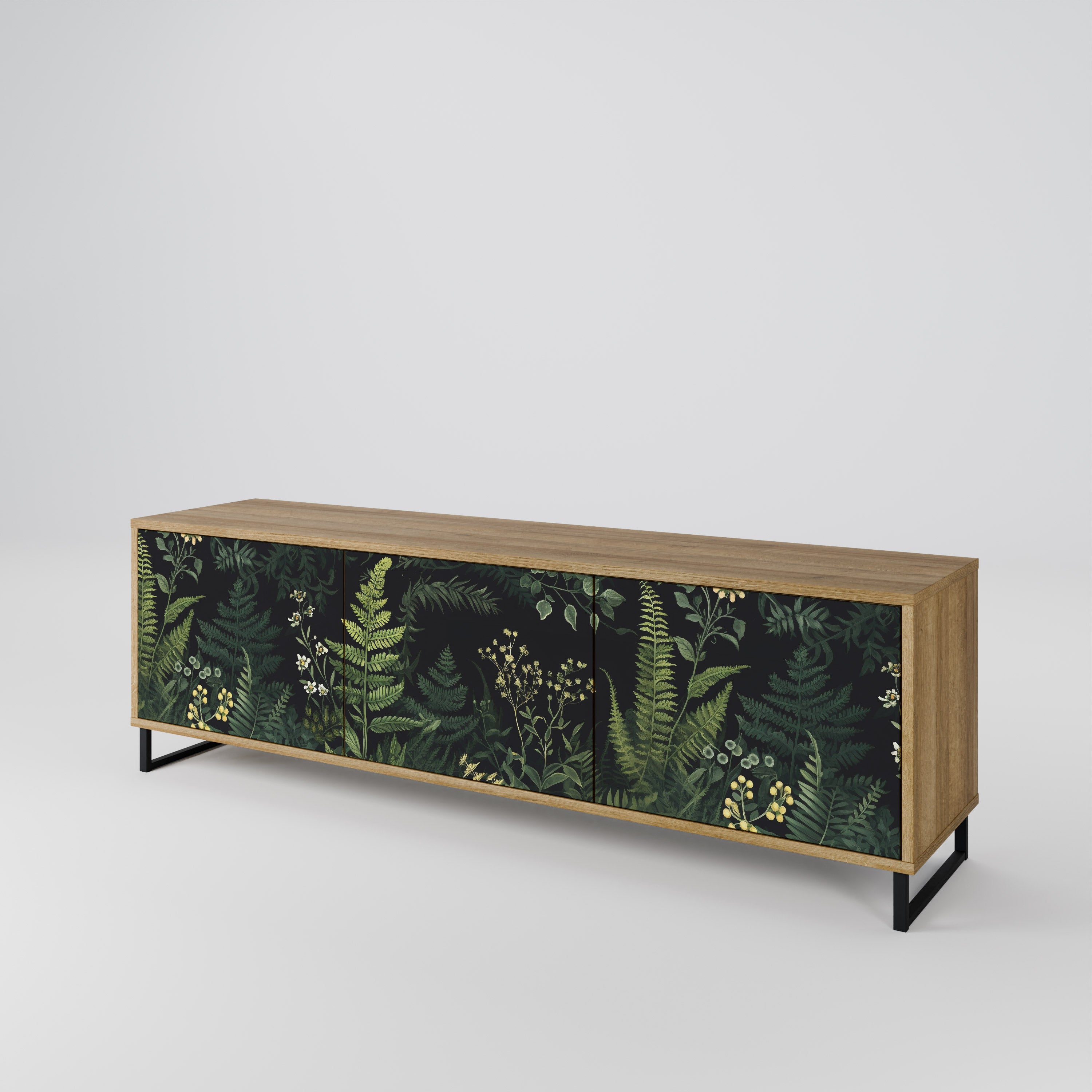 FERN FLOWERS 3-Door TV Cabinet