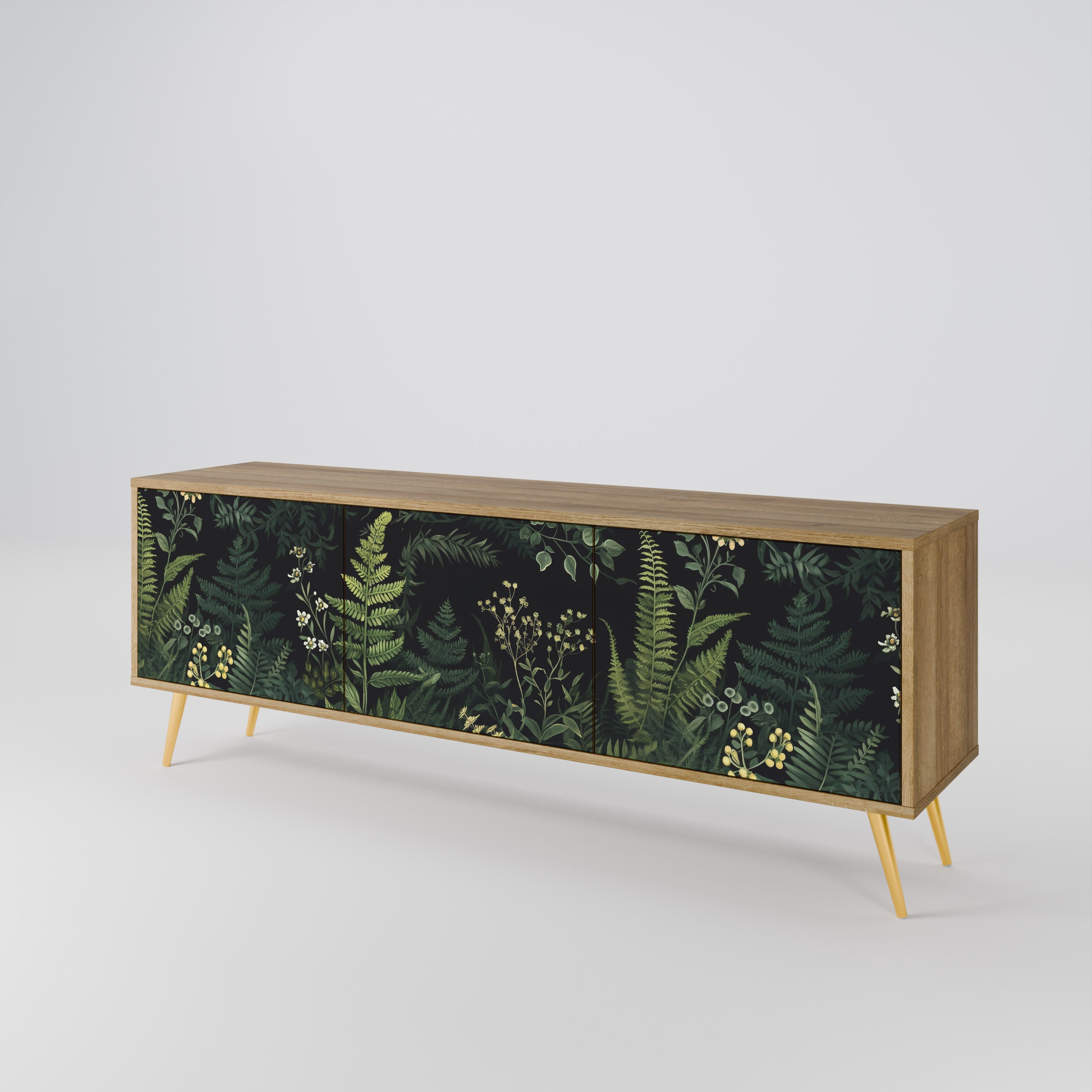 FERN FLOWERS 3-Door TV Cabinet