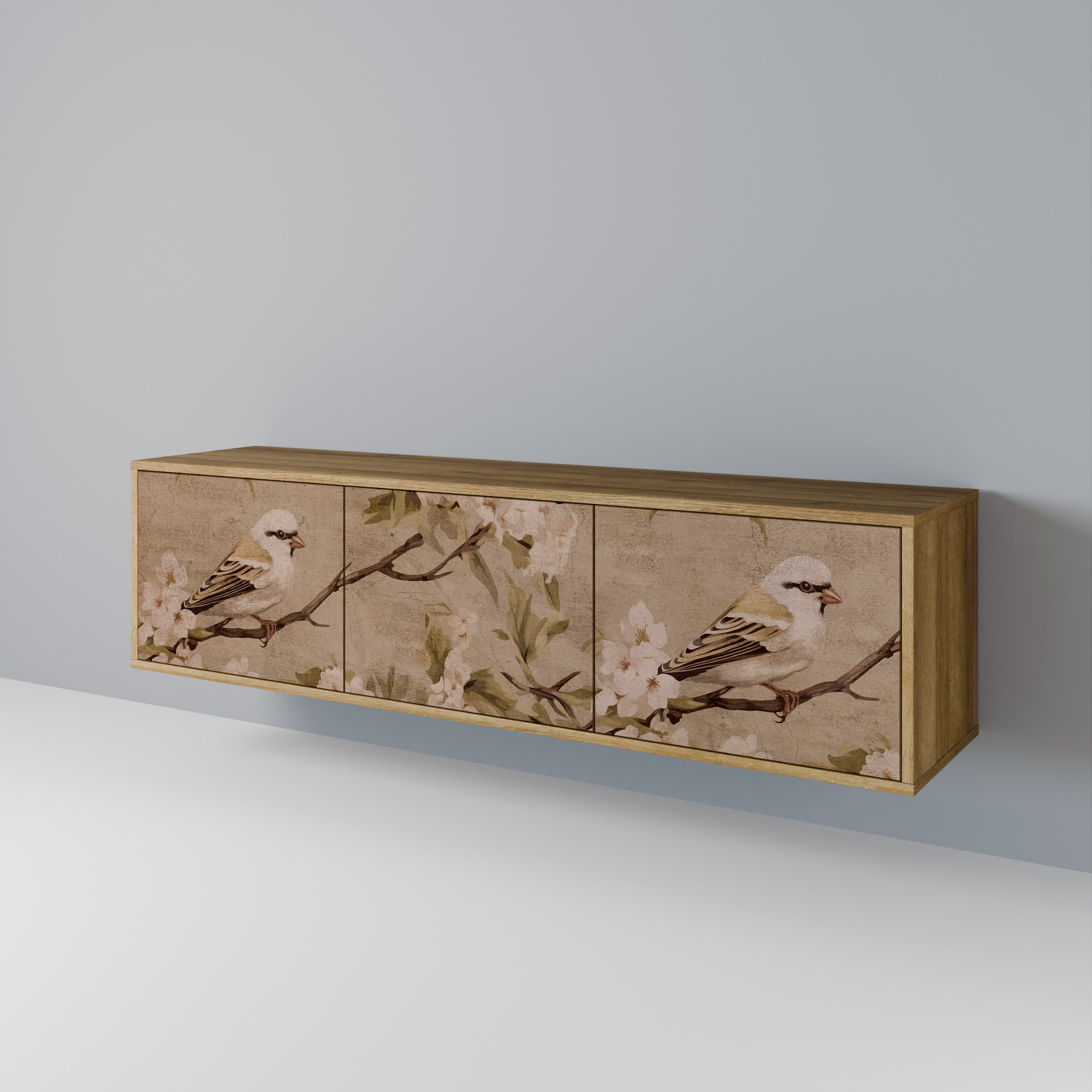 PETAL DISTINGUISH 3-Door TV Cabinet