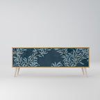 BLUE LEAVES 3-Door TV Cabinet