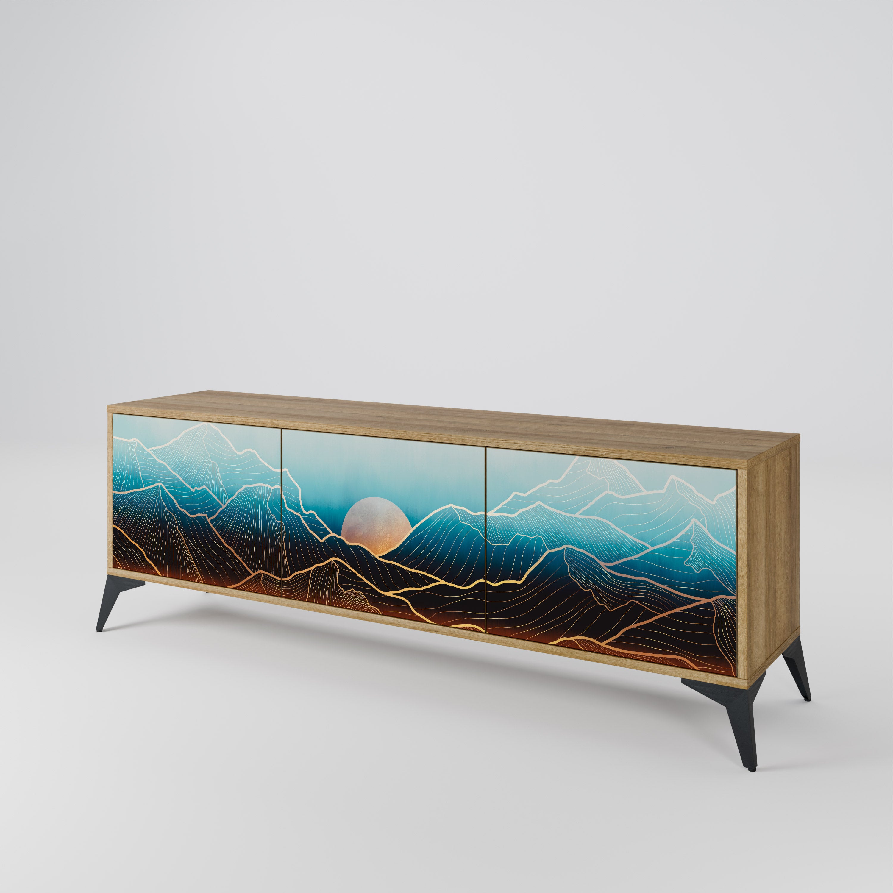 LUNAR SECRETS 3-Door TV Cabinet