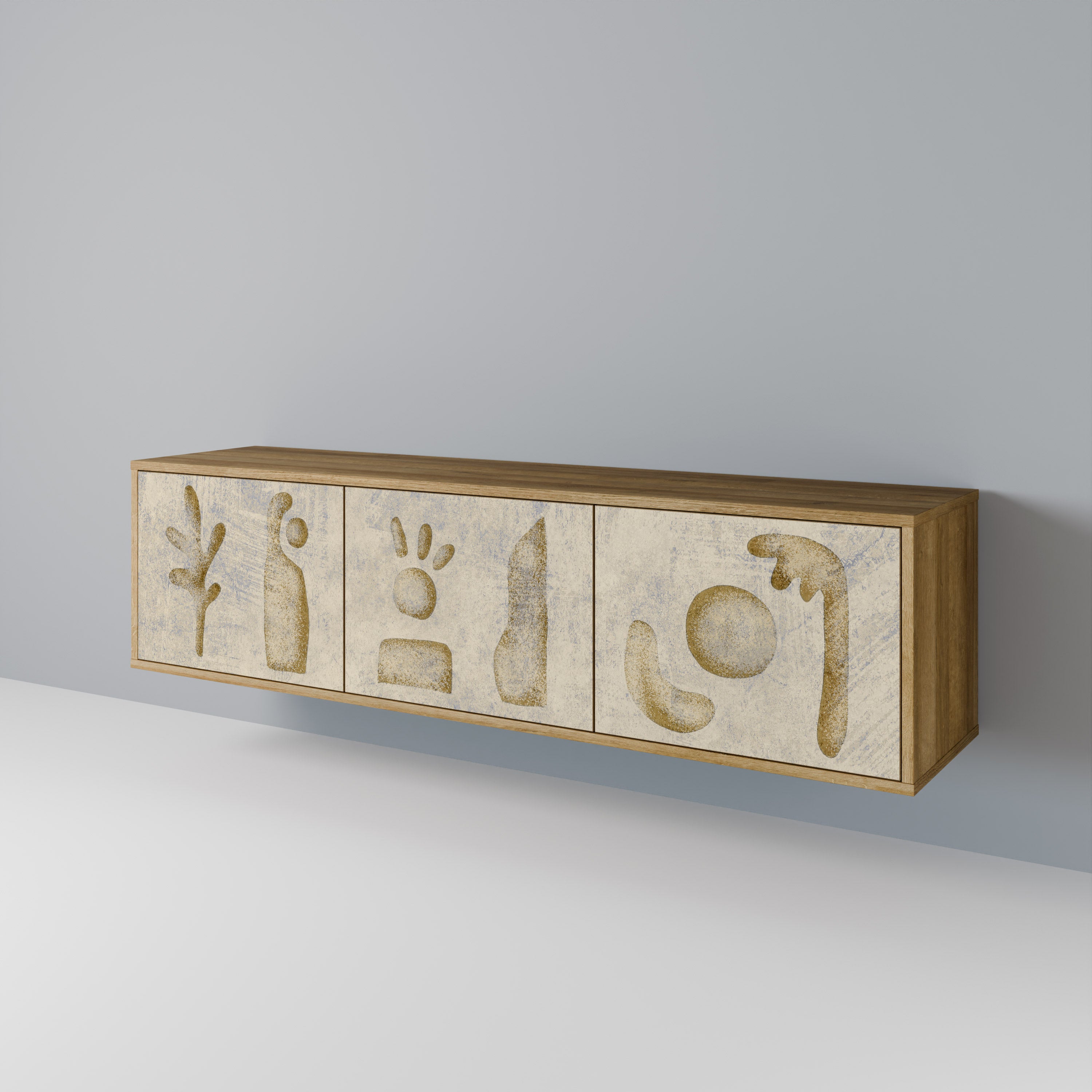 SAND SCULPTURES 3-Door TV Cabinet
