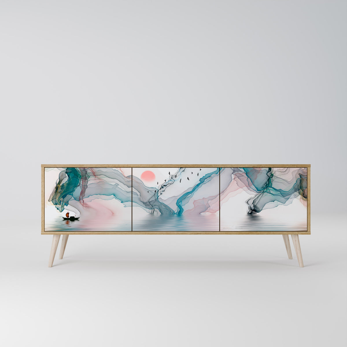 VELVET CROSSING 3-Door TV Cabinet