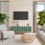 GREEN EYES 3-Door TV Cabinet