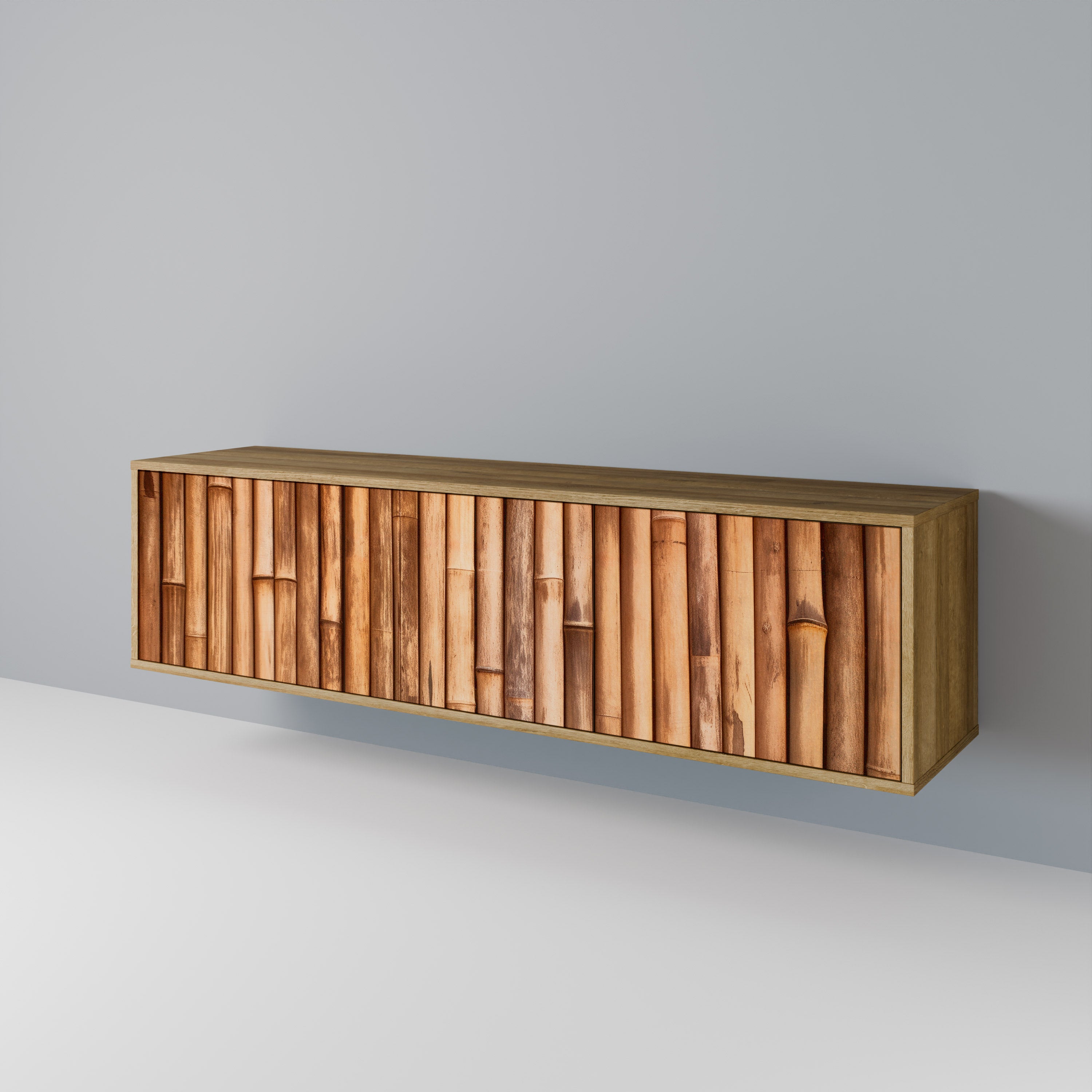 NATURAL WOOD Έπιπλο τηλεόρασης 3-θυρών
