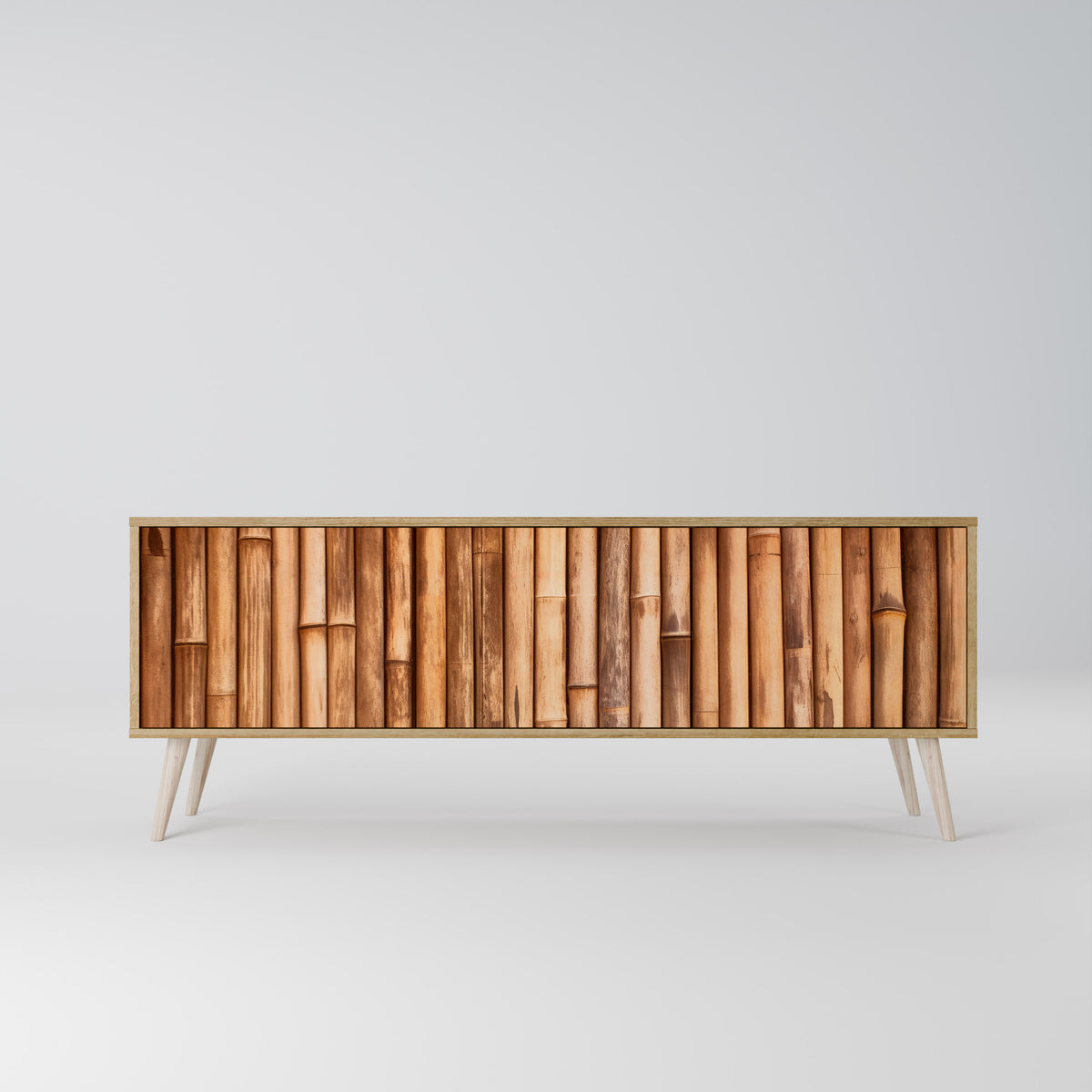 NATURAL WOOD Έπιπλο τηλεόρασης 3-θυρών