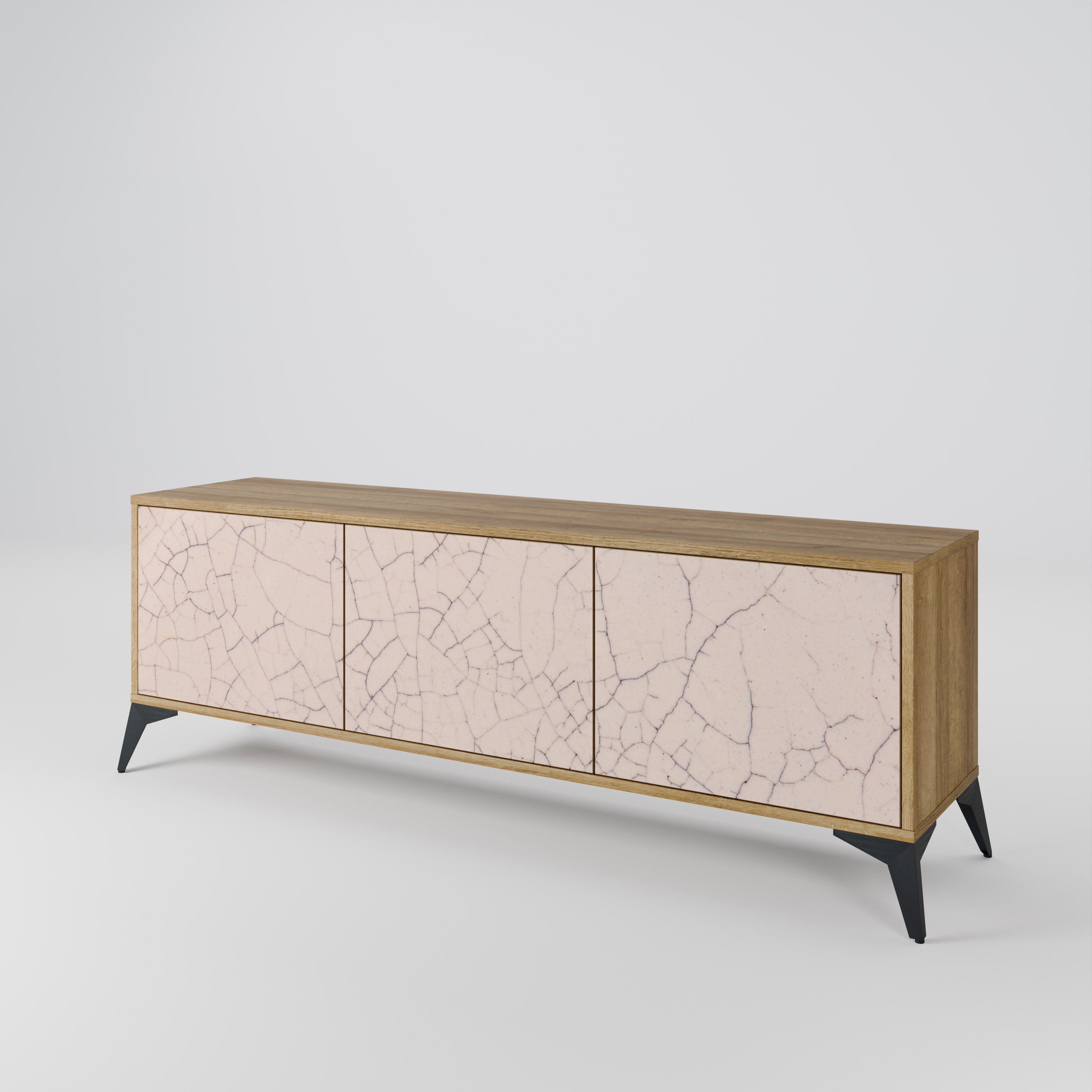 CERAMIC TEXTURE Έπιπλο τηλεόρασης 3-θυρών