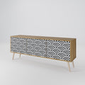 GLOOMY HOST 3-Door TV Cabinet