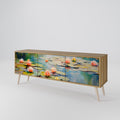BLOOMING WATERS 3-Door TV Cabinet