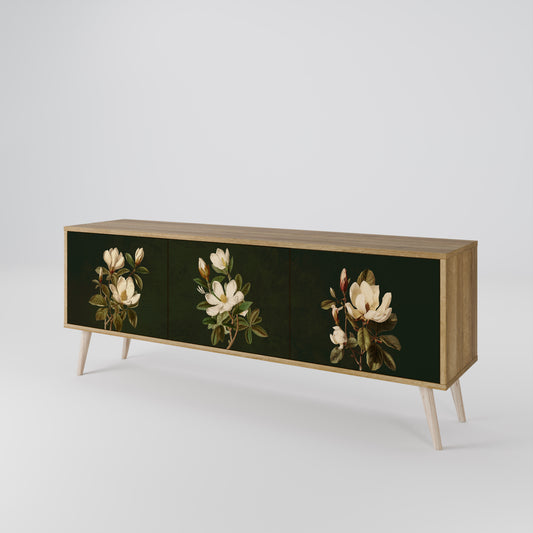 FLORAL NOIR 3-Door TV Cabinet