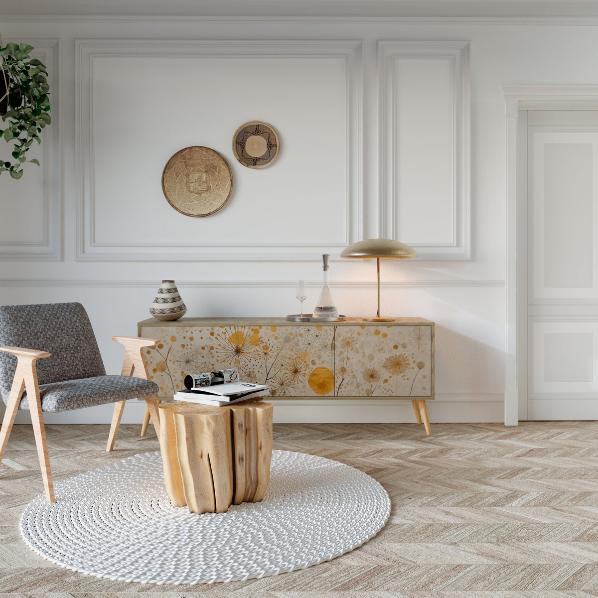 MORNING GLADE Έπιπλο τηλεόρασης 3-θυρών