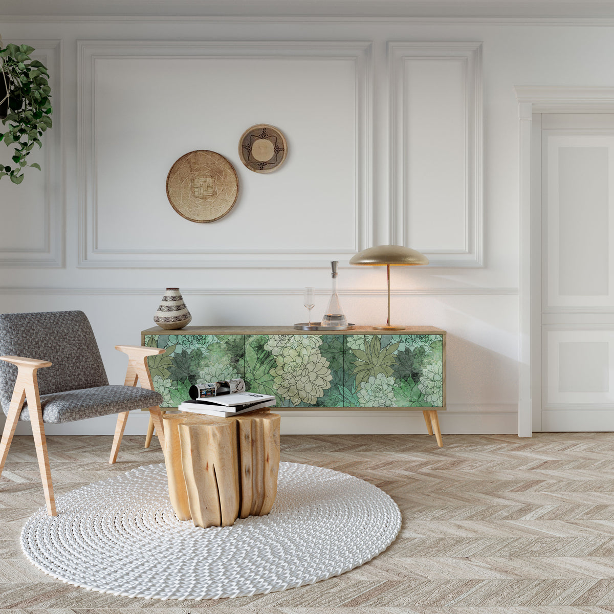 SUCCULENT CLUSTER Έπιπλο τηλεόρασης 3-θυρών