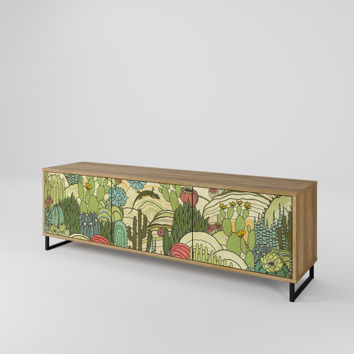 SUCCULENTS KALEIDOSCOPE Έπιπλο τηλεόρασης 3-θυρών