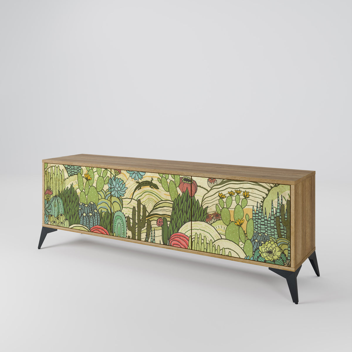 SUCCULENTS KALEIDOSCOPE Έπιπλο τηλεόρασης 3-θυρών