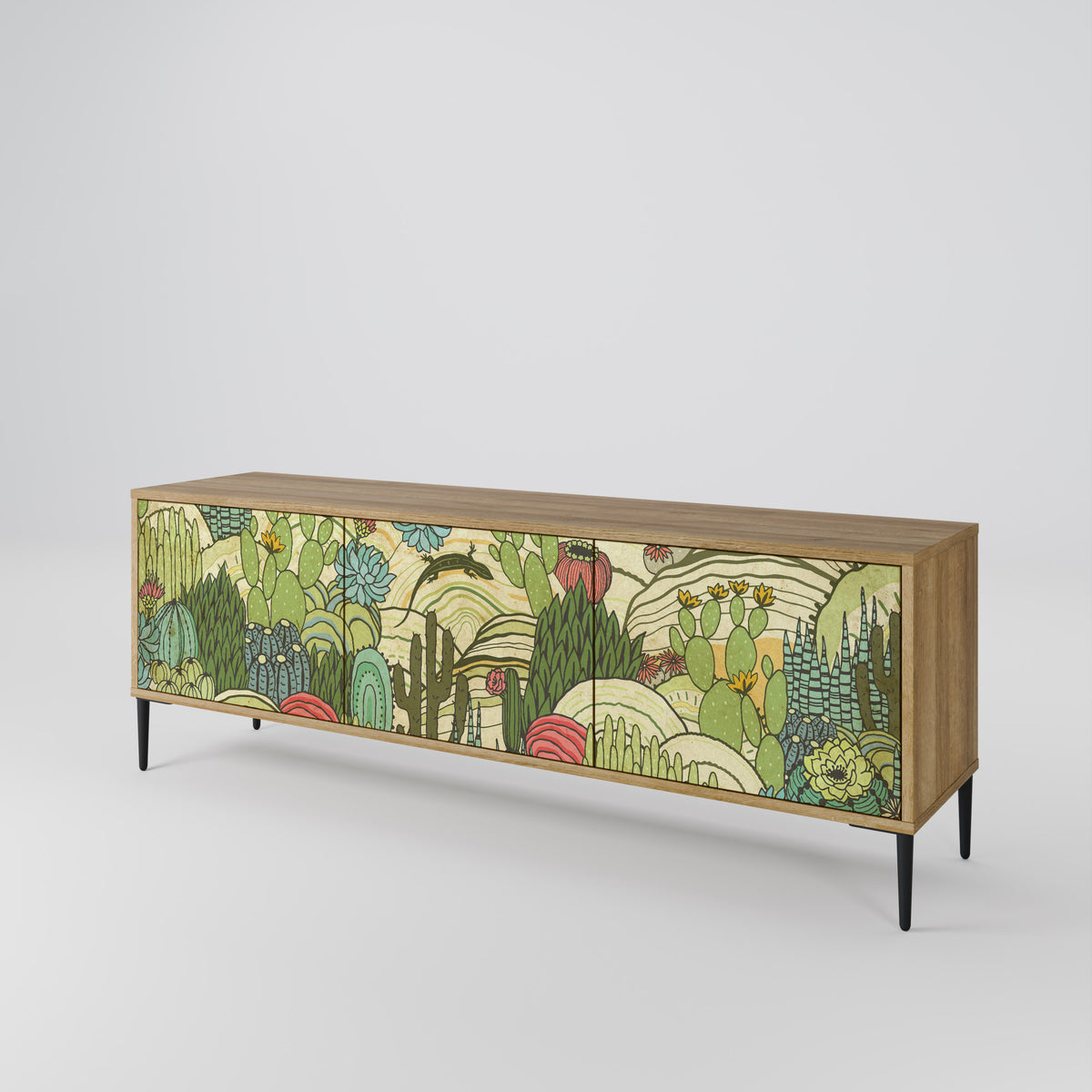 SUCCULENTS KALEIDOSCOPE Έπιπλο τηλεόρασης 3-θυρών