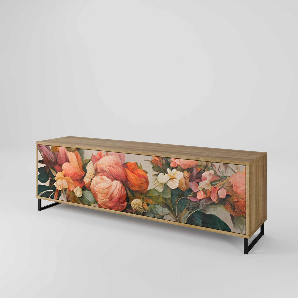 STYLISH BEAUTY Έπιπλο τηλεόρασης 3-θυρών