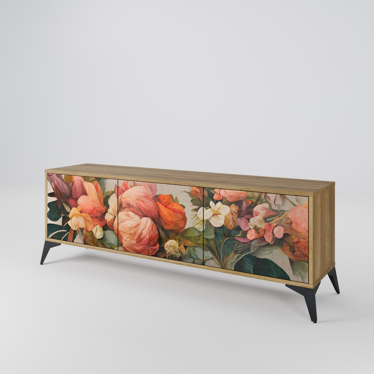 STYLISH BEAUTY Έπιπλο τηλεόρασης 3-θυρών