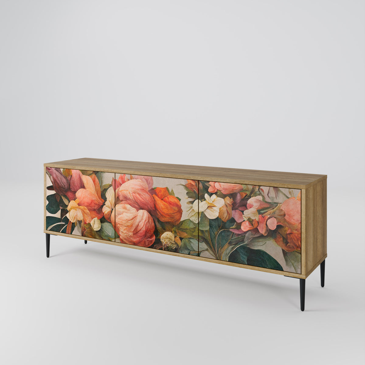 STYLISH BEAUTY Έπιπλο τηλεόρασης 3-θυρών