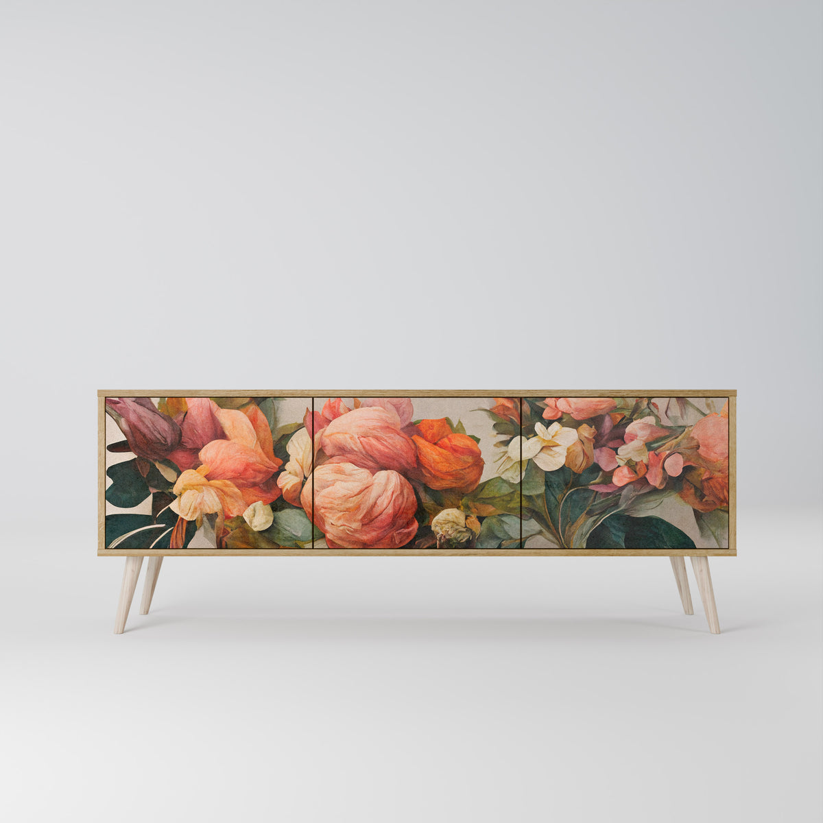 STYLISH BEAUTY Έπιπλο τηλεόρασης 3-θυρών