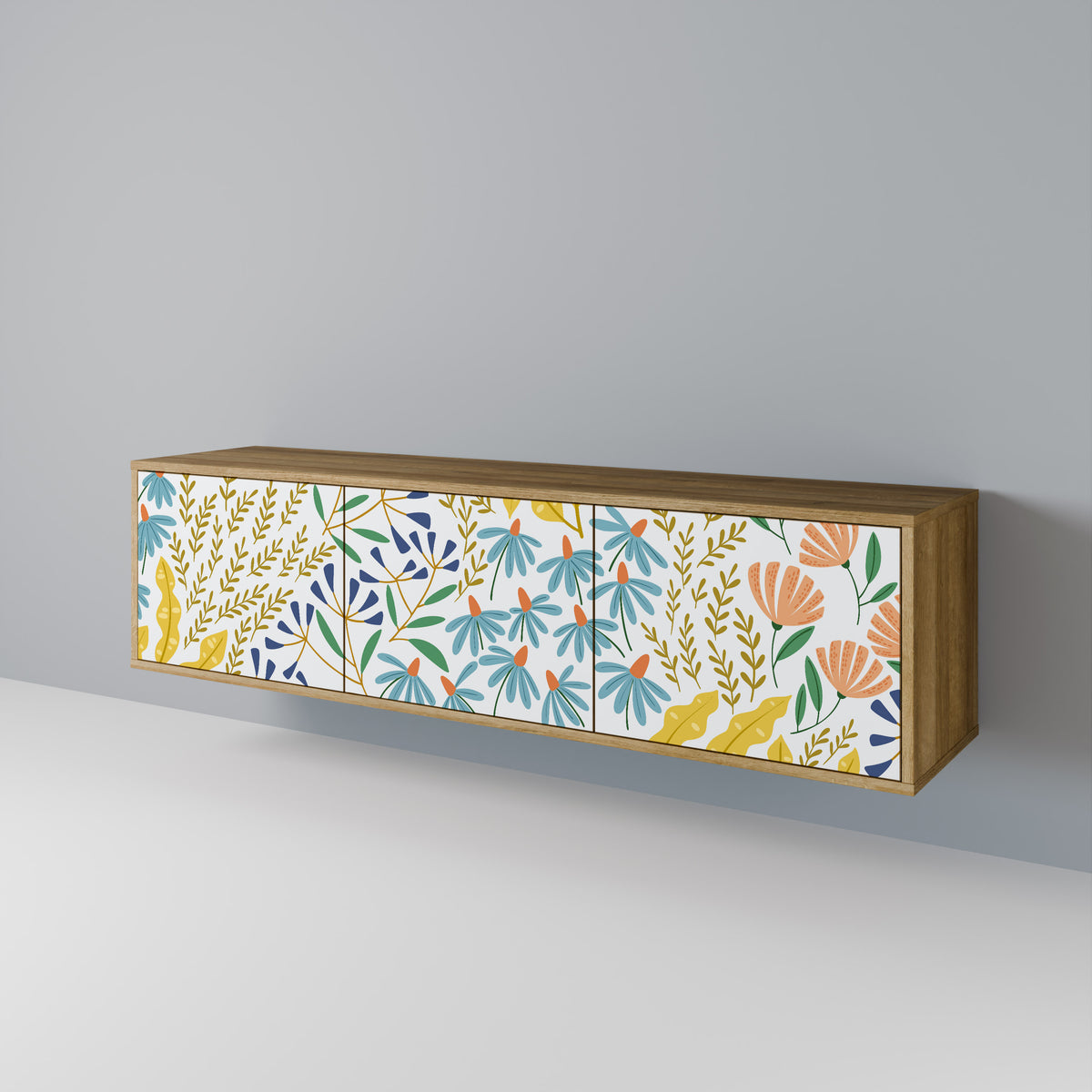 HELLO SPRING Έπιπλο τηλεόρασης 3-θυρών