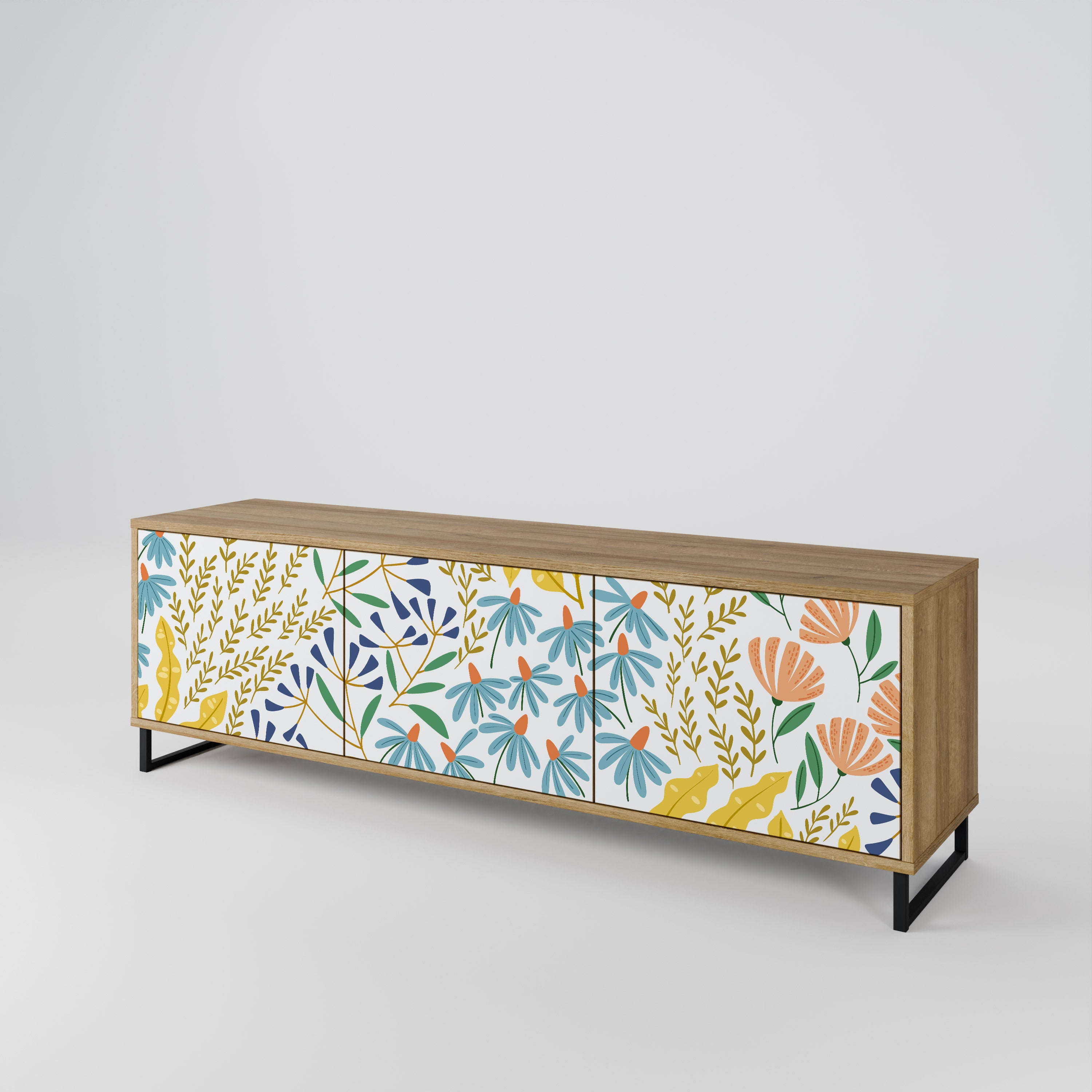 HELLO SPRING 3-Door TV Cabinet