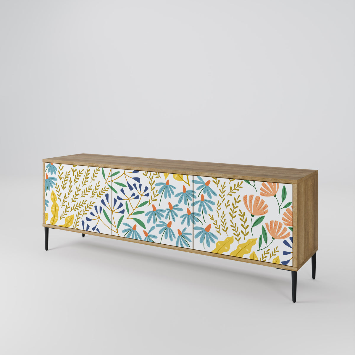 HELLO SPRING Έπιπλο τηλεόρασης 3-θυρών