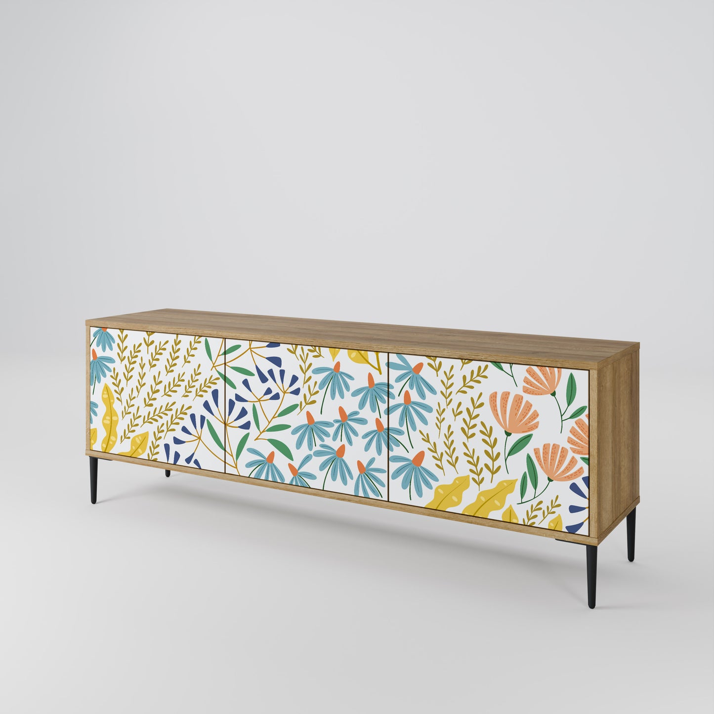HELLO SPRING 3-Door TV Cabinet