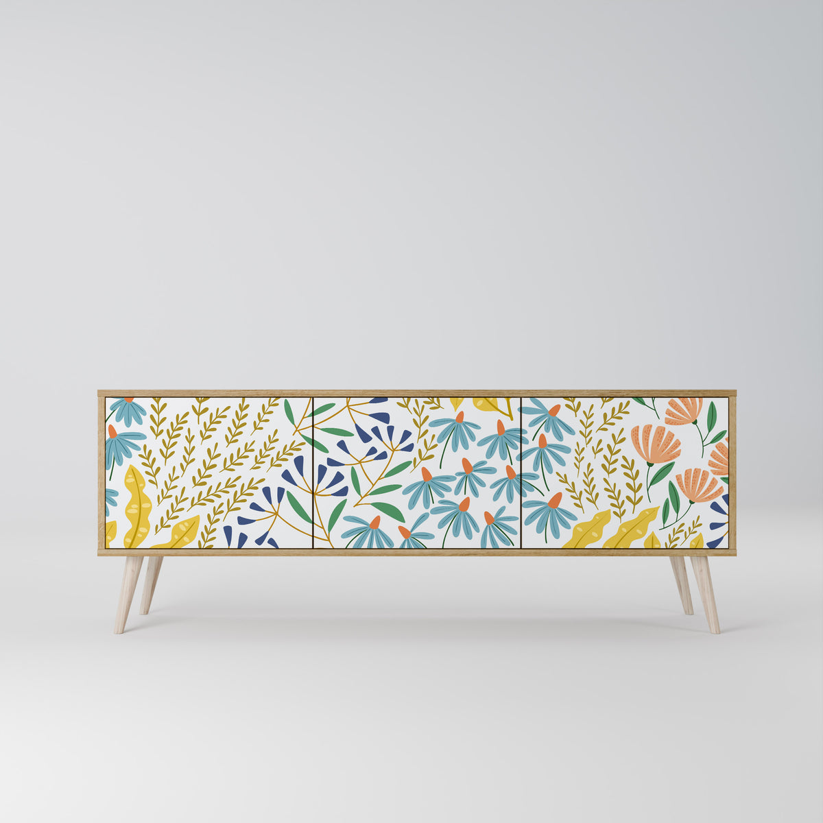 HELLO SPRING Έπιπλο τηλεόρασης 3-θυρών