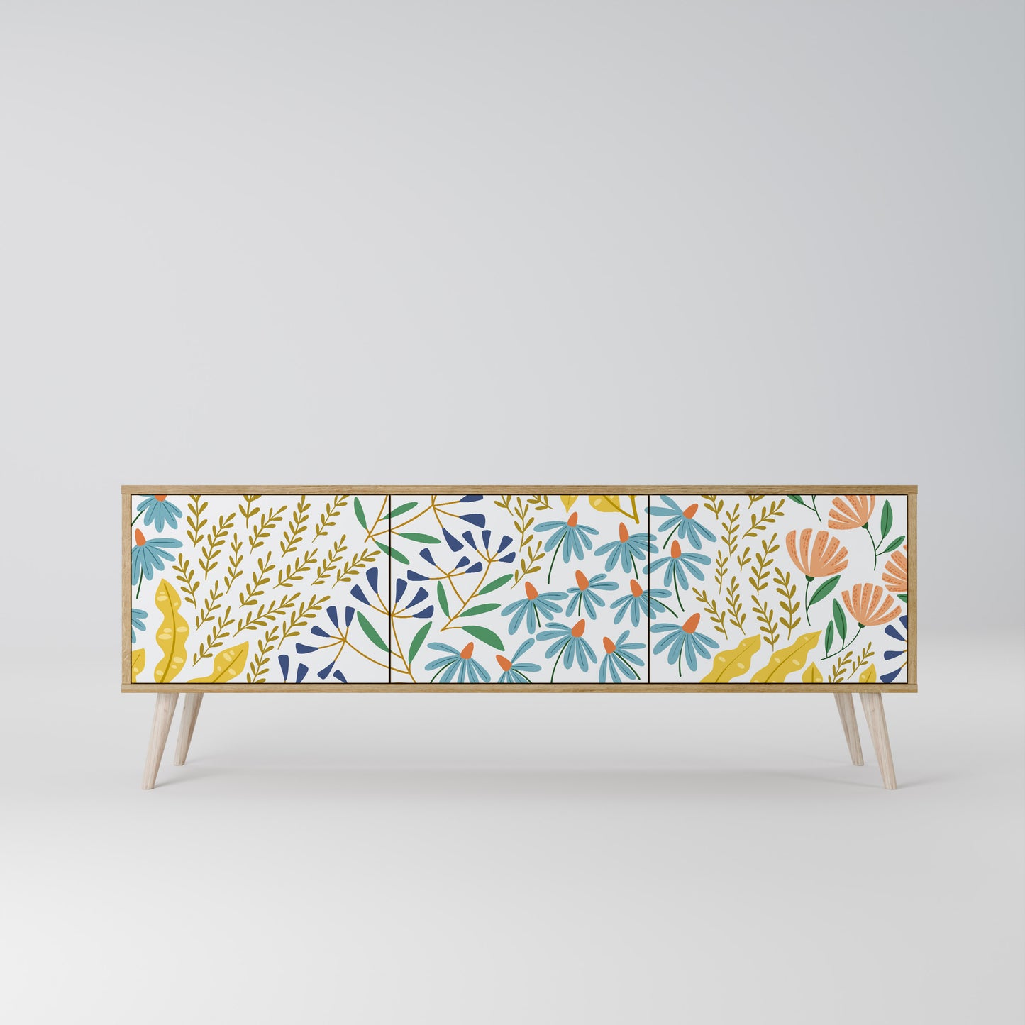 HELLO SPRING 3-Door TV Cabinet