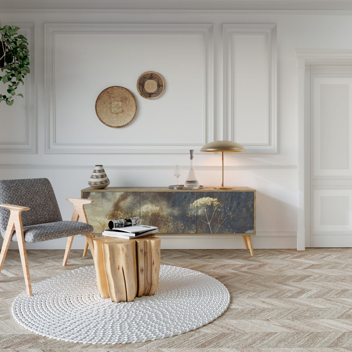 GENTLE POWER Έπιπλο τηλεόρασης 3-θυρών