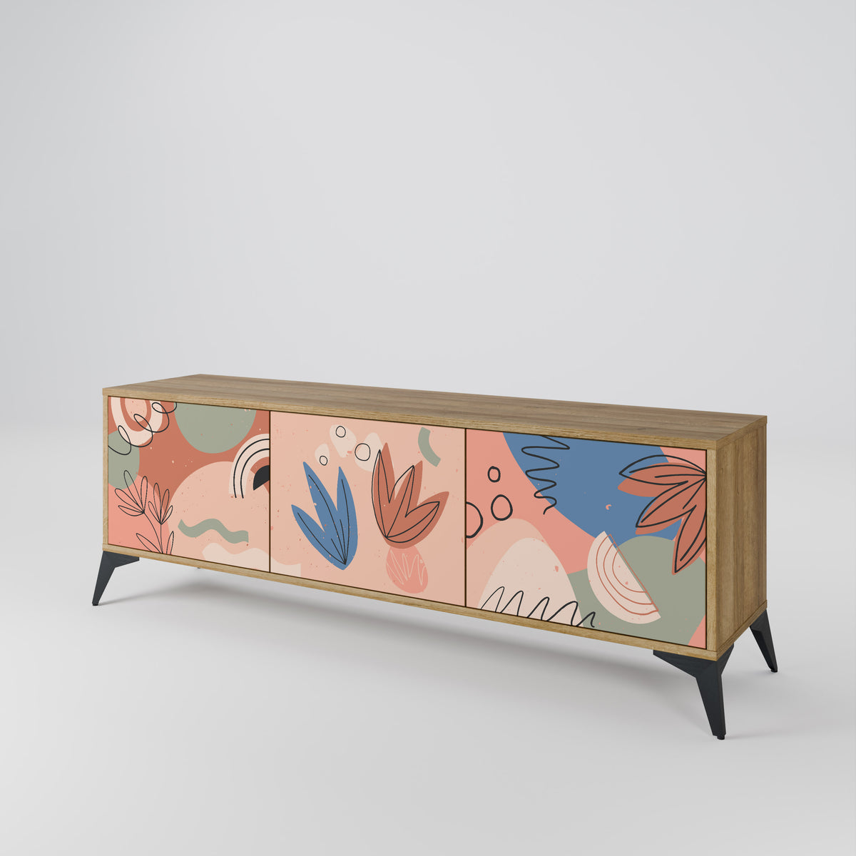 PASTEL DESTINY Έπιπλο τηλεόρασης 3-θυρών