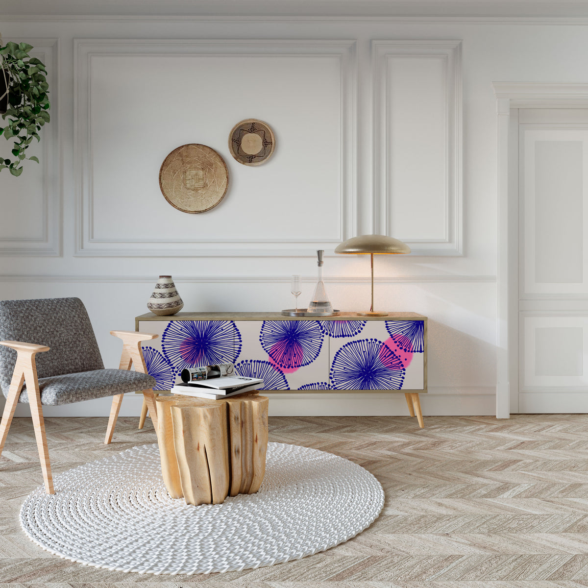 MAGIC NATURE Έπιπλο τηλεόρασης 3-θυρών