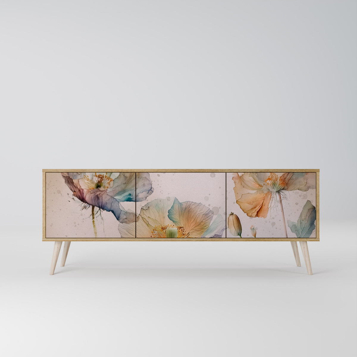 SOFTEN POPPY Έπιπλο τηλεόρασης 3-θυρών