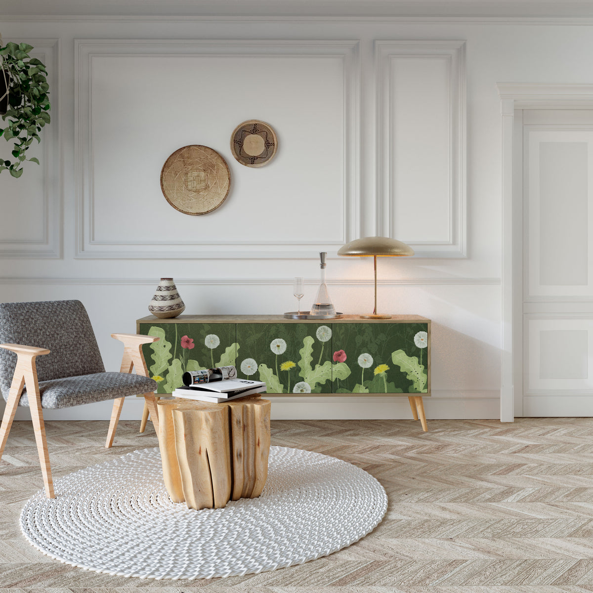 DANDELION AMUSE Έπιπλο τηλεόρασης 3-θυρών