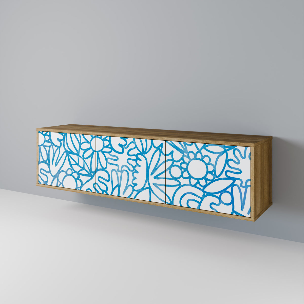 BLOOMY MORNING Έπιπλο τηλεόρασης 3-θυρών